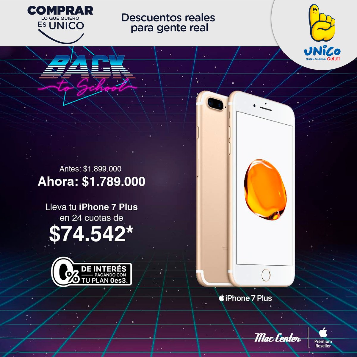 unicooutlet's tweet photo. ¿Eres un fan de Apple?💻 Déjate sorprender con los descuentos que tenemos para ti en #MacCenter de #UNICOCali 📲

#ComprarloquequieroesUNICO ☝🏼💛
📲 Visítanos en https://t.co/QNYX0GNfWR #MegaOutlet https://t.co/xUIFzvN72d