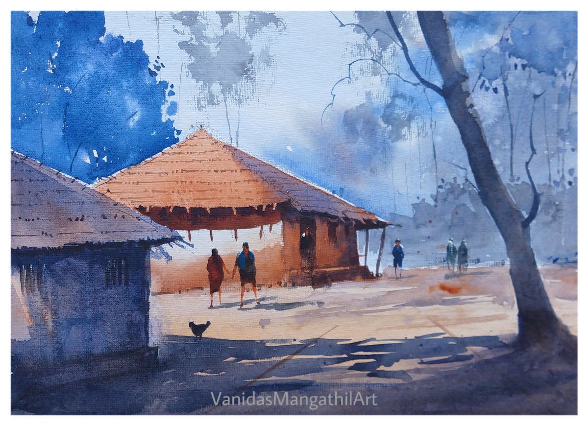 WatercolorIsFun's tweet photo. Watercolour is fun-Just suggestions for the non-focal elements and shades of blue suits perfect!
Colour contrasts just for focal area.
Photo reference credit - Painting references.
#watercolor #watercolour #vanidasmangathilart #art #landscape #vanidas #vanidasmangathil https://t.co/RiLbNjrlHY