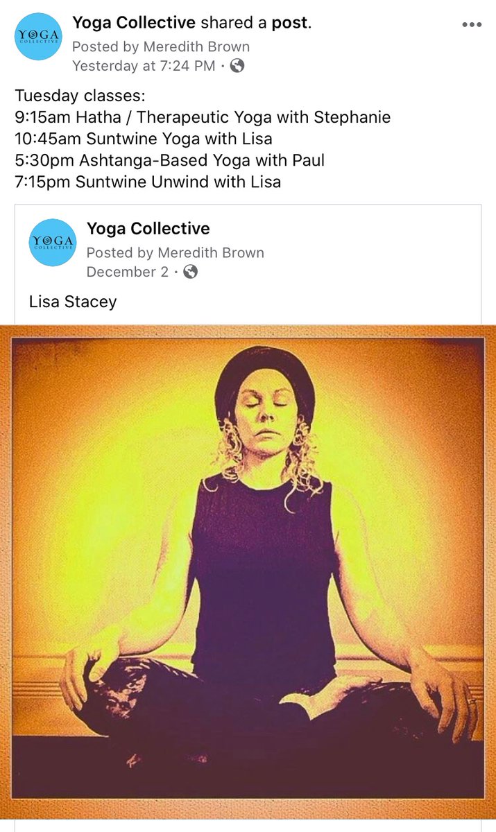 YogaCollectiveS's tweet photo. Tuesday https://t.co/xJ70EcKzI6