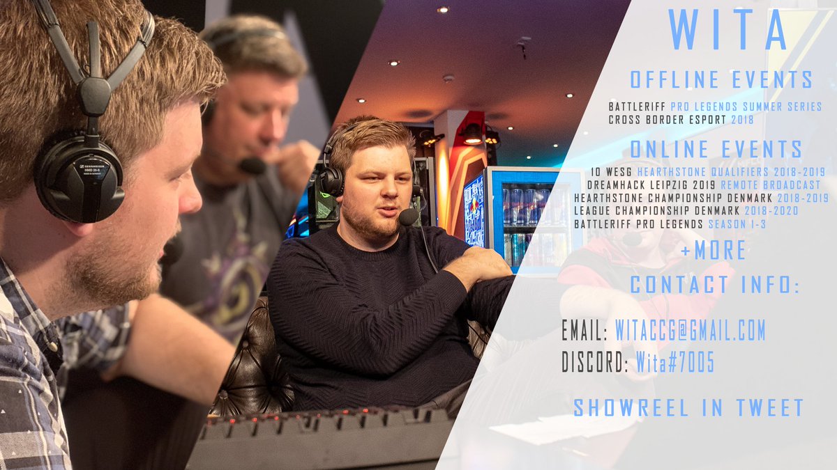 It's 2020 and I am looking for more casting work this year! I have experience in a variety of card games and League of Legends! 

Previously featured on <a href="/Battleriff/">Battleriff</a> <a href="/TaKeTV/">TaKeTV</a> and more!

Link to reel: youtube.com/watch?v=Zd6ohP…