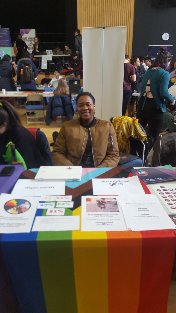 qtipocleeds's tweet photo. Representing at the LUU Refreshers Fair. We're still here at the Riley Smith Theatre if you want to come find us!

(Here with black feminist society too!) https://t.co/SDJjvX1qVk