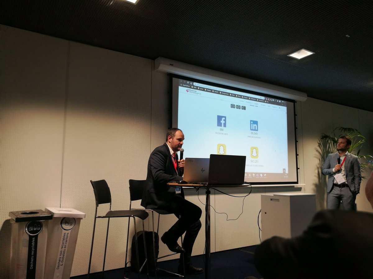 [#IMF20] <a href="/ErJosse/">Erwan JOSSE</a> et <a href="/cedric_missoffe/">Cédric Missoffe</a> parlent détection de topic et analyse de sentiment. Le but : transformer des données non structurées (texte) en données utilisables pour l'analyse 🎯 #data #DataAnalytics
