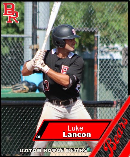 BRCC_Baseball's tweet photo. We are only 3 days away from the start of the Hi Nabor Baseball Classic this weekend at Pete Goldsby Field. The Bears will open the Classic versus the Panola Ponies on Friday at 6 pm.  Let’s meet our #3 Sophomore Outfielder Luke Lancon
#clawsup #btb https://t.co/zQYOXaW3dh