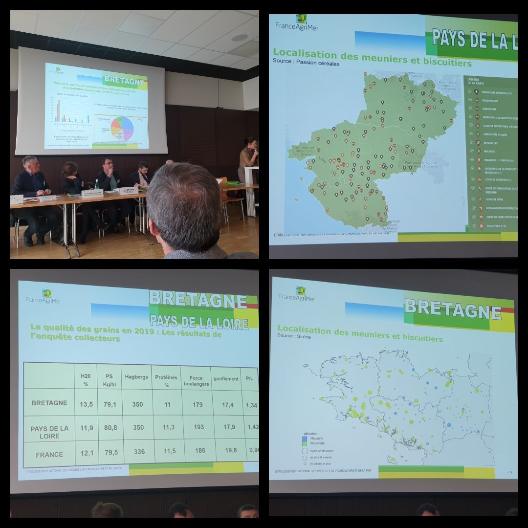 MayetMounira's tweet photo. 🌾Rencontre interrégionales 2019 Bretagne et Pays de La Loire, by #FranceAgriMer 🌾 #GrandesCultures #céréales #oléagineux #meunerie #bletendre #maisgrains #activitéportuaires, #macroinfluence,   présence d'#Adventiel https://t.co/MzwYgGItPn