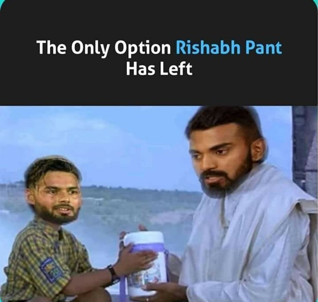 nikhil_smp's tweet photo. The last option #KLRahul #pant #RishabhPant https://t.co/kooB09hDXk