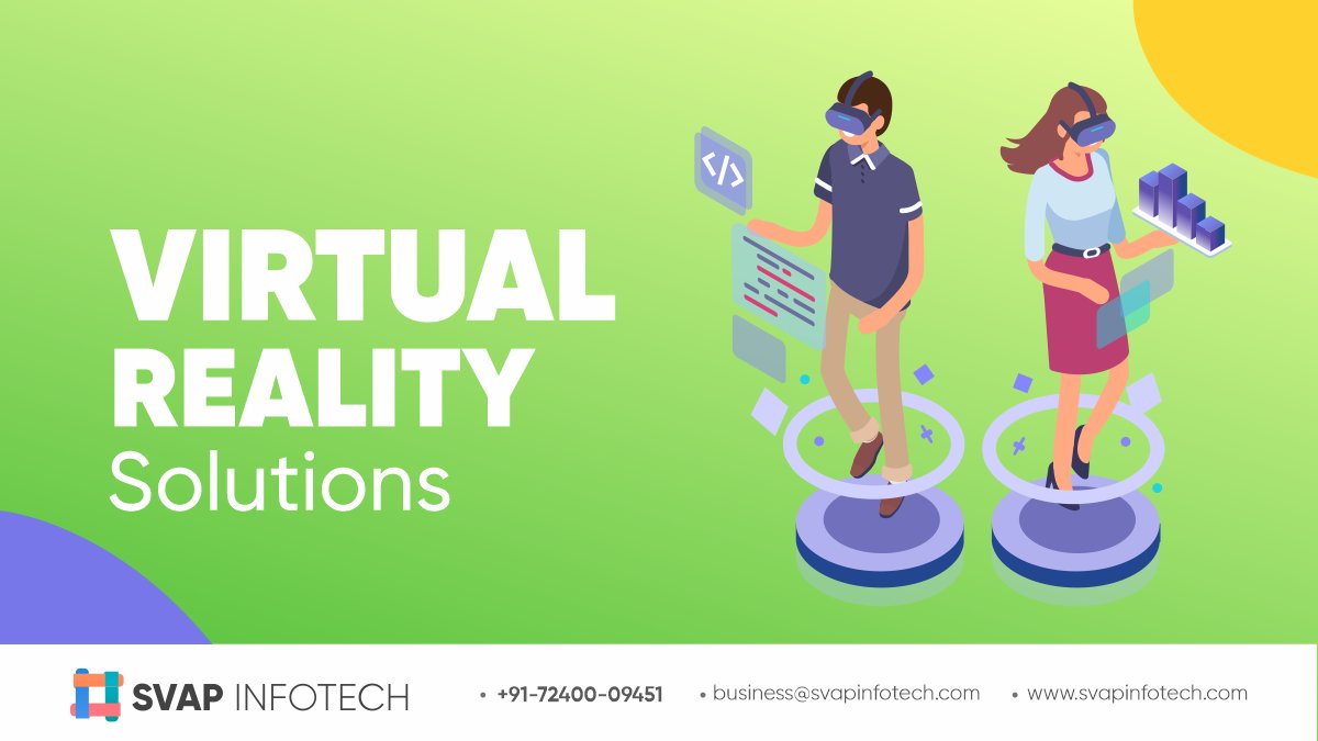 InfotechSvap's tweet image. SVAP Infotech offers best-in-class Virtual Reality Development solutions.
.
Reach out to us today!!
E-mail - business@svapinfotech.com
Phone - +917240009451
.
#virtualrealityappdevelopment #virtualrealitysolutions #virtualrealityappsolution #virtualrealitydevelopment
