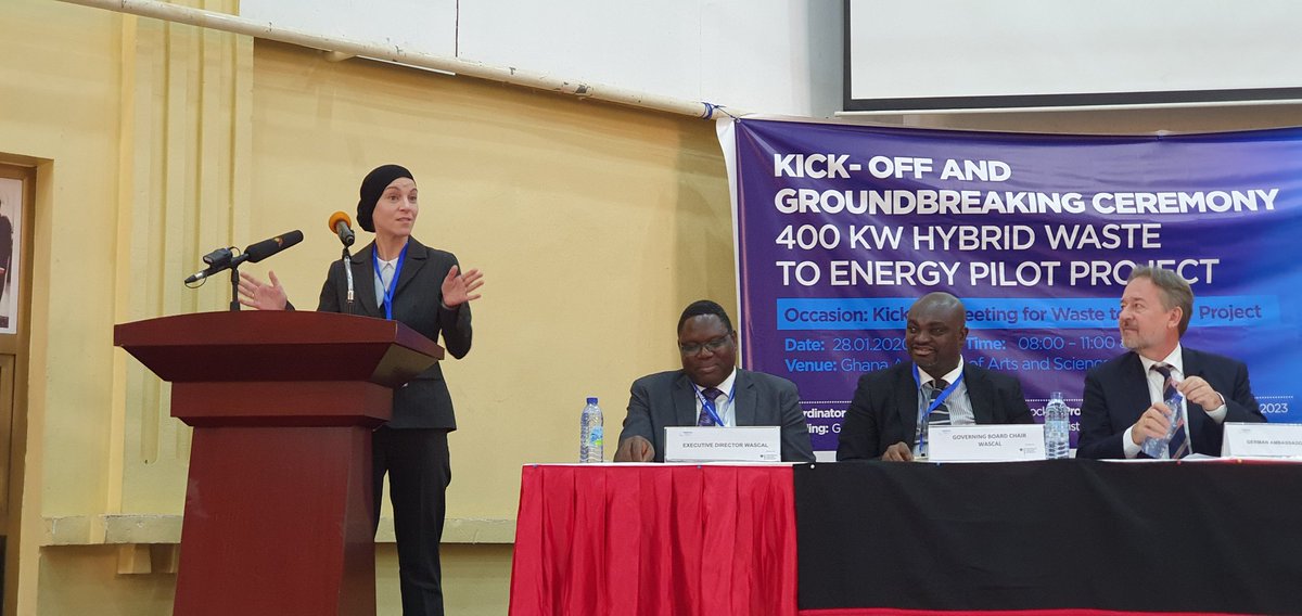 CEESDGH's tweet photo. @BMBF_Bund supports the conversion of waste to electricity in Ghana. 400 kilowatts of electricity to be produced from municipal waste in Ghana in a pilot/demonstration project. https://t.co/oV7MgrSFcO