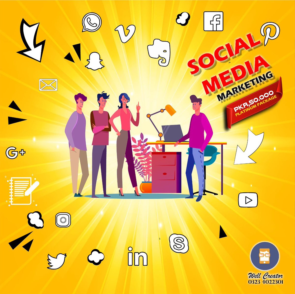 Hc_Uk's tweet photo. Get Your #Business or #Website on   #OnlineMarketing

Expand your business with our Social Media
Contact us: +92 323 4022301
Write to us: info@wellcreator.com
Explore our services: https://t.co/NEOY7MhAKk

#digitalmarketing #internetmarketing #branding #OnlineMarketing https://t.co/1Vx4gGx0Kf