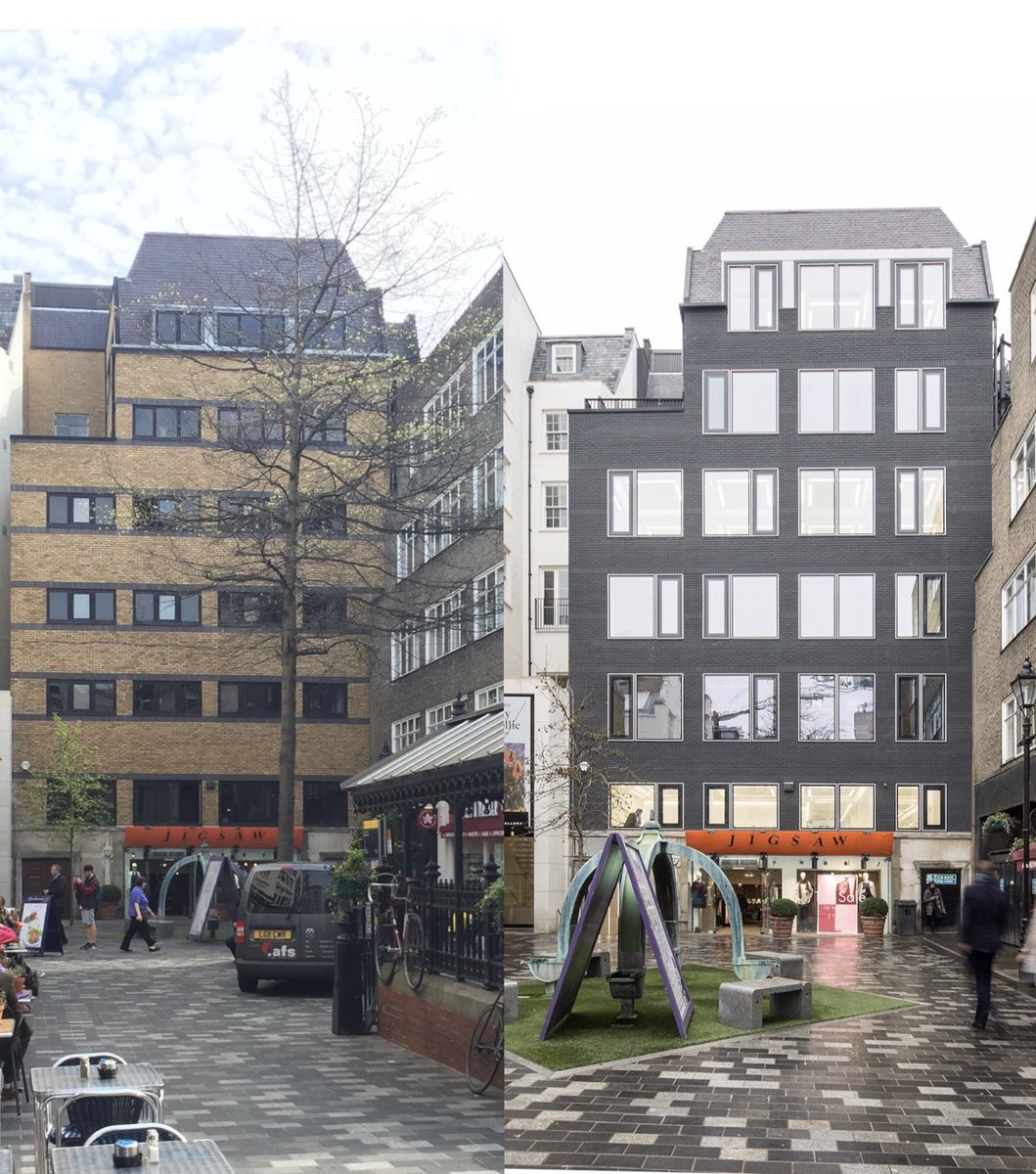 MorganCapital1's tweet photo. The second post of our @MorganCapital1 flashback series looks at the dual aspect 14-15 Stratford Place, W1 where we introduced a new secondary entrance on St Christopher's Place &amp; essential occupier amenities to complement the repositioned #prime office space

Completed: 2017 https://t.co/1JczE3aQIC