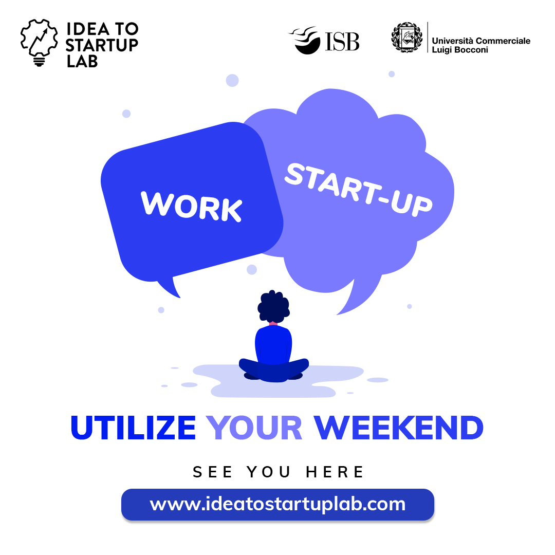 IdeatoLab's tweet image. Have a #Startup Idea in your mind? Can't find time to work on it.

Utilize your weekends better and give light to your ideas.

Apply now!

ideatostartuplab.com
.
.
.
#Entrepreneurship #preaccelerator #business #training #founders
