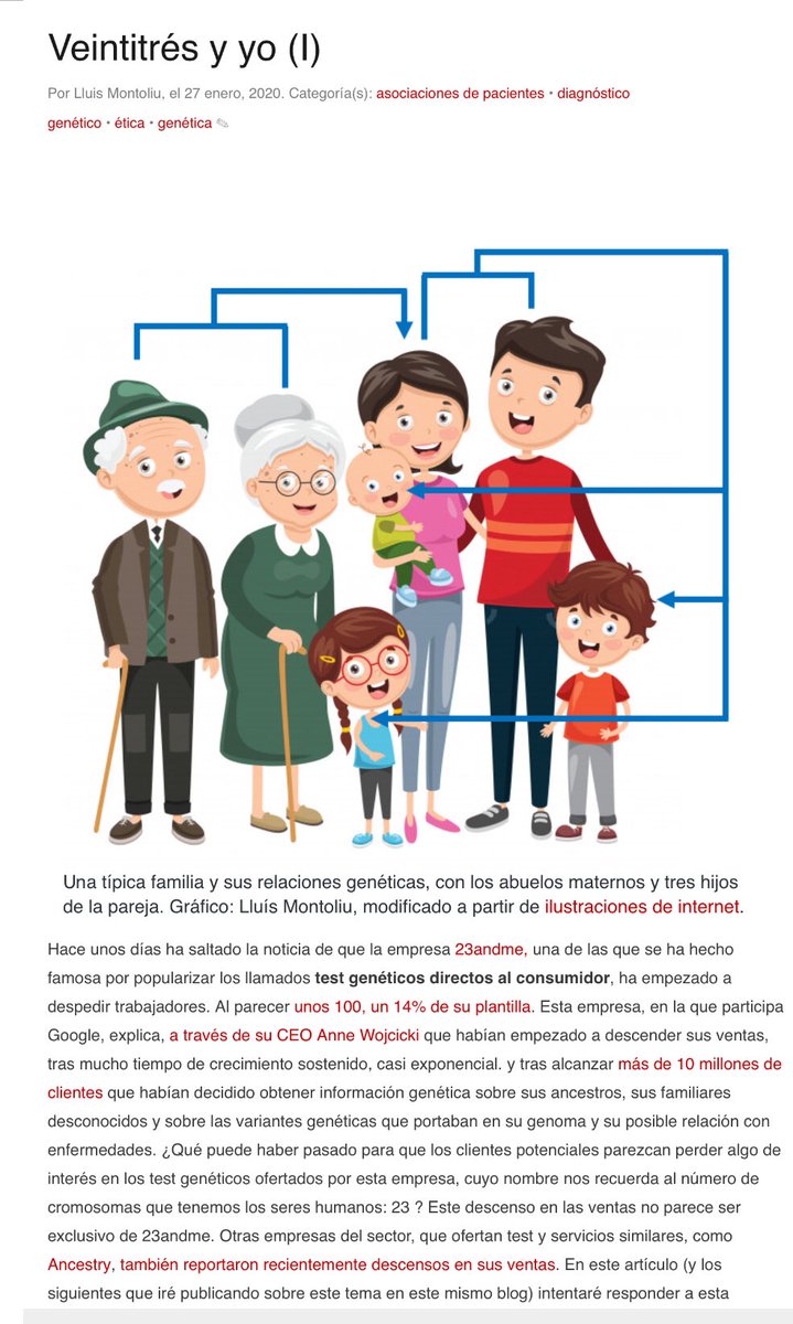 sombradoble's tweet photo. Magnifico, como siempre, @LluisMontoliu arroja luz sobre los famosos “analisis #geneticos” en este caso los de @23andMe, como podrían ser de otra empresa, y es muy didáctico en “Veintitrés y yo (I)” 👏👏
Os recomendamos esta serie vía @Naukas_com
https://t.co/UHzS2ZLoqE https://t.co/rZTlnvuDrM