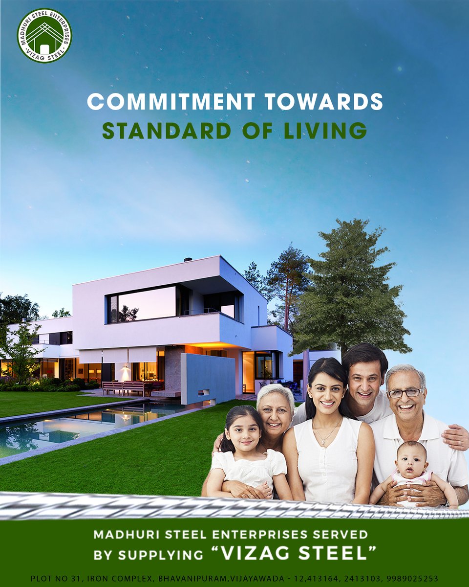 MadhuriSteel's tweet photo. Powerful Partner For Powerful Construction!
We are the strongest authorized dealers of Vizag Steel.

#madhuristeelenterprises #steelenterprises #steel #madhuri #vizagsteel #design #construction #apartments #buildings #homes #independenthomes #therealstrength https://t.co/gW1z8jrGD7