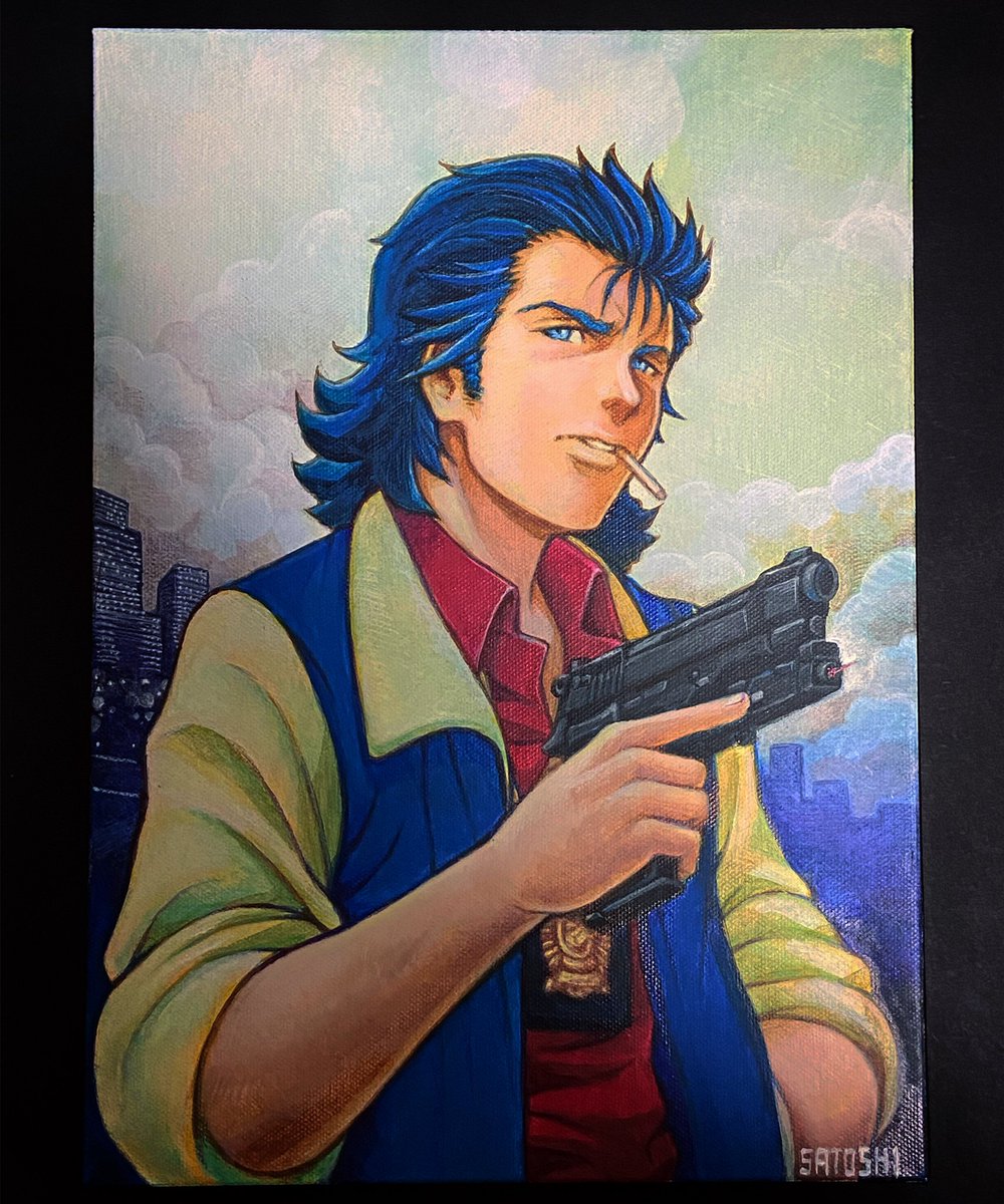 majicomplex's tweet photo. A canvas commission by @satc_yoshioka https://t.co/RkiA441NPp