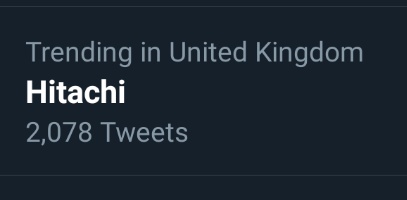 CookinWithGrief's tweet image. I love it when Hitachi is trending because you never know if the next tweet is going to be about trains or masturbation