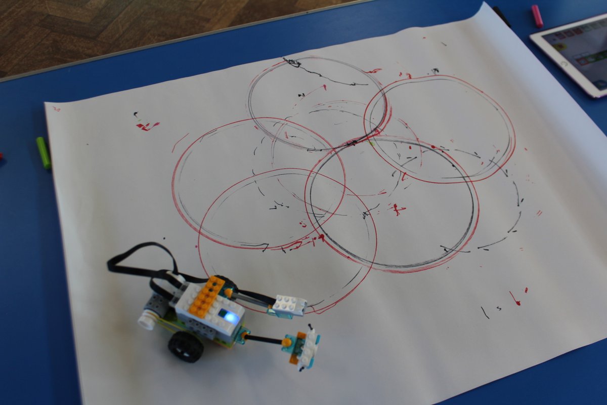 mv_primary's tweet photo. What could be better... robots, art, technology and fun! We enjoyed a great hands-on demonstration from the @startbots team today. Year 4 can't wait for their coding club to start. Year 3 are already enjoying theirs. https://t.co/5BmpNxq4Yo