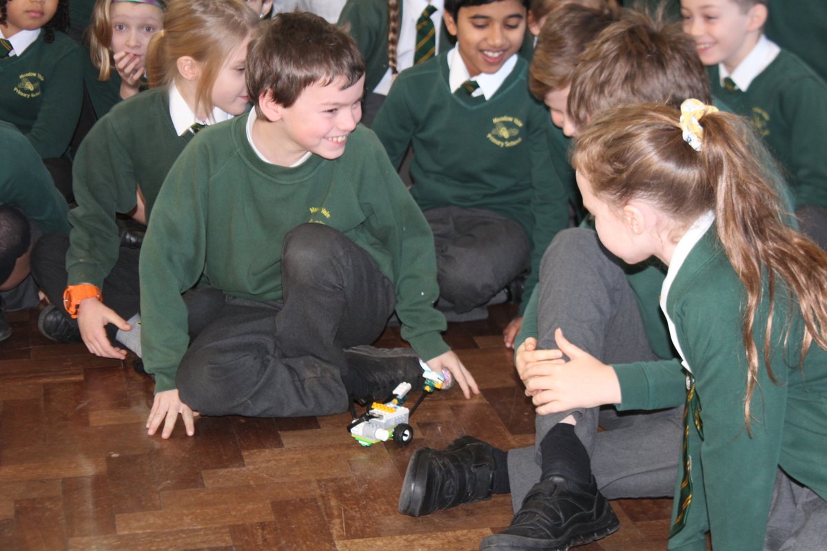 mv_primary's tweet photo. What could be better... robots, art, technology and fun! We enjoyed a great hands-on demonstration from the @startbots team today. Year 4 can't wait for their coding club to start. Year 3 are already enjoying theirs. https://t.co/5BmpNxq4Yo