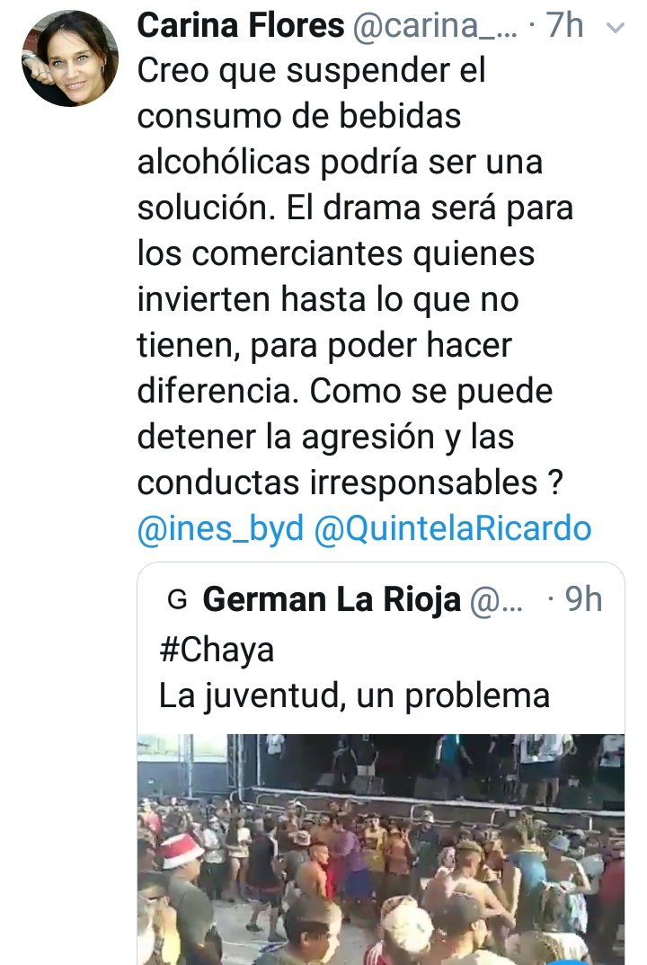 GermanLaRioja's tweet photo. #Chayas
Piden suspender las bebidas alcohólicas https://t.co/vCm3UMvQl3