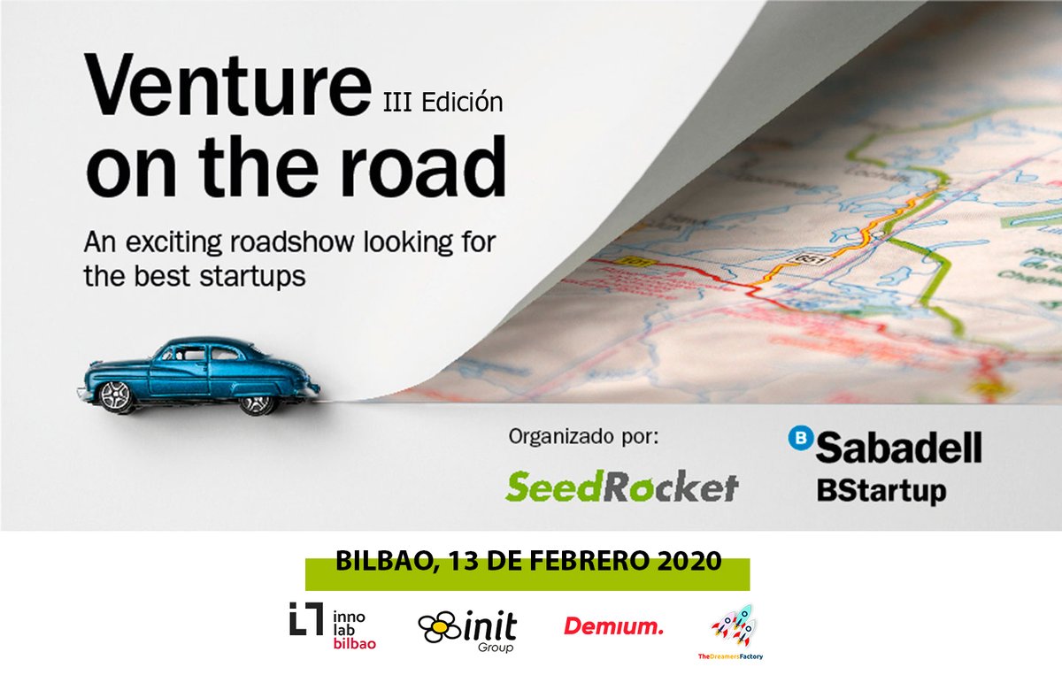 🗣️ #Startups de Bilbao y alrededores... ¡Os estamos buscando!

Si quieres dar a conocer tu proyecto ante inversores locales, ampliar tus redes, y optar a 3000€ en metálico, inscríbete en nuestro #VentureOnTheRoad de #Bilbao 

+Info e incripciones 👇seedrocket.com/eventos/ventur…