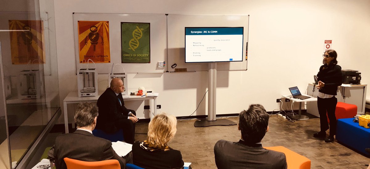 valimpy's tweet photo. Hosting the visit of @sixtinebouygues Deputy Director at #JRCmakerspace; exploring civic engagement methodology and synergies between JRC and COOMM on citizen engagement! @DavidMair4 @angmgpp https://t.co/KLWVZGAFsi
