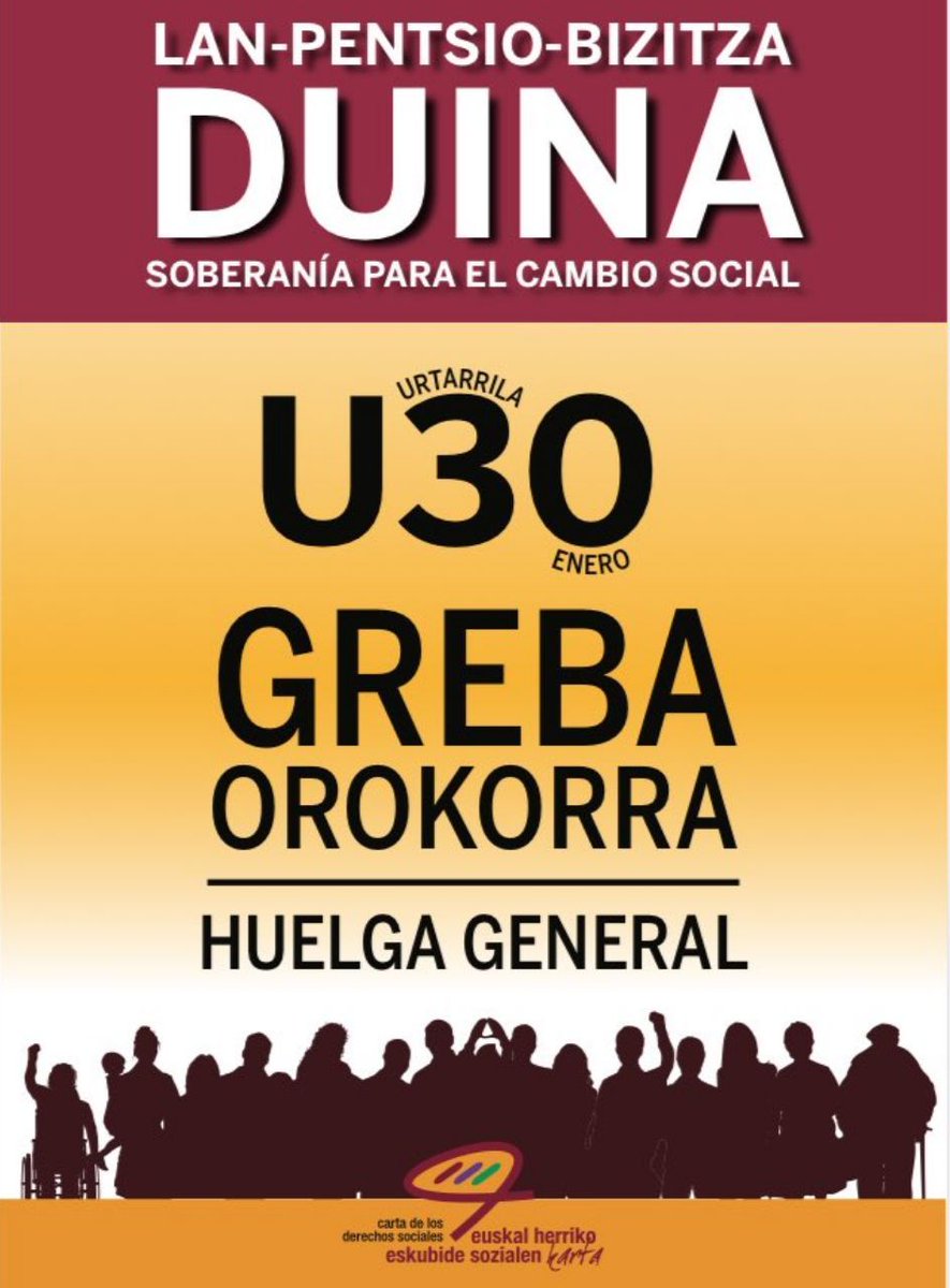 MBorrokan's tweet photo. Guk ere argi daukagu.
Nosotr@s tambien lo tenemos claro.

Por unas pensiones, un curro y una vida digna. Saquemos el orgullo de la lucha del metal a la calle en un frente comun junto a otras luchas

#U30GrebaOrokorra
#Goralangileborroka https://t.co/nLJjujKkOo