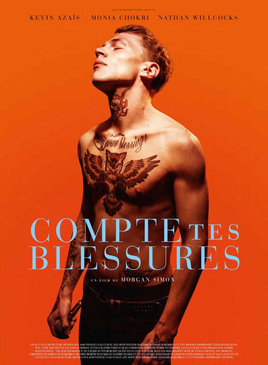 _MorganSimon's tweet photo. Il y a trois ans déjà sortait #Comptetesblessures 💥🎥🤘🏻 L’occasion de dévoiler les affiches alternatives du film ❤️🎤🎉 Avec #KévinAzaïs, #MoniaChokri, #NathanWillcocks #KazakProductions @RezoFilms @CompteTesBless https://t.co/bFmcPzbf2O