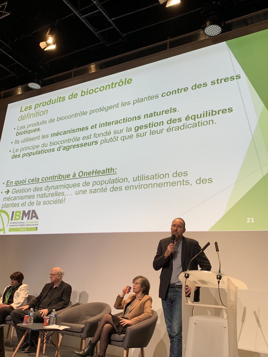 AcademieAgri's tweet photo. « le #biocontrole a sa place dans le concept #one #health » explique Antoine Meyer @IBMAFrance @IBMAgl https://t.co/GbxK9qbnNW