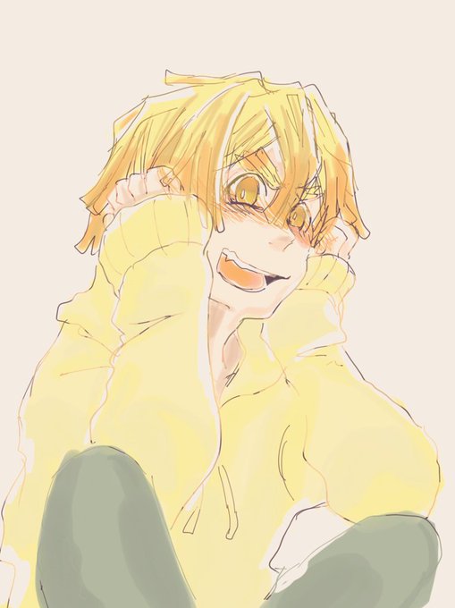 ̆̎　̆̎橘©さんがTwitterに投稿した我妻善逸(鬼滅の刃)のイラスト。