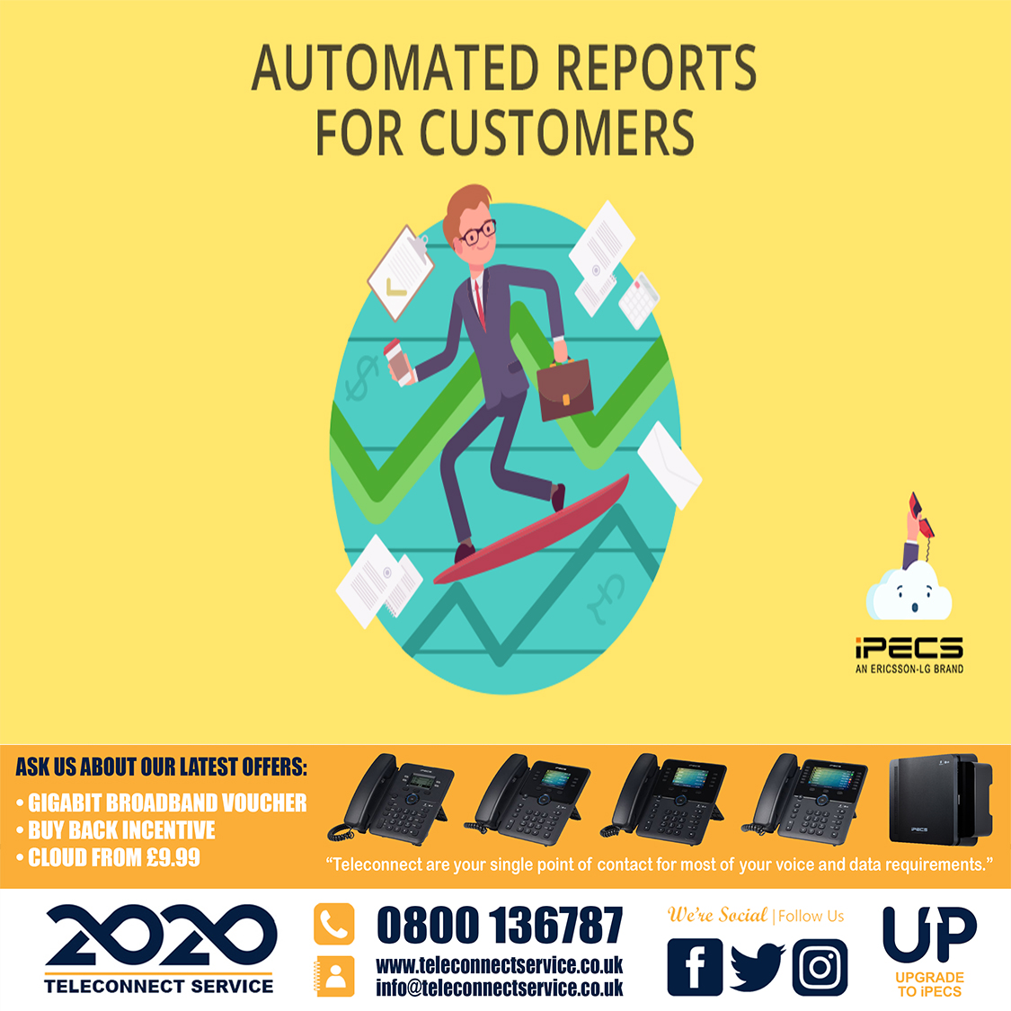 TeleconnectLtd's tweet image. Take customer experience to the next level with our iPECS Reporting and Analytics.

teleconnectservice.co.uk

#Teleconnect #iPECS #Ericsson #LG #Telecoms #Telecommunications #Telephony #Technology #Cloud #Reporting #Analytics #Business #B2B #Leeds