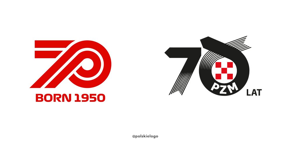 polskielogo's tweet photo. 7⃣0⃣-lecie @F1 vs. @pzmot 🎂Świat nam trochę odjechał... niemniej wszystkiego najlepszego obu jubilatom! #nowelogo #f1 #PZMot https://t.co/VrDM7H91it