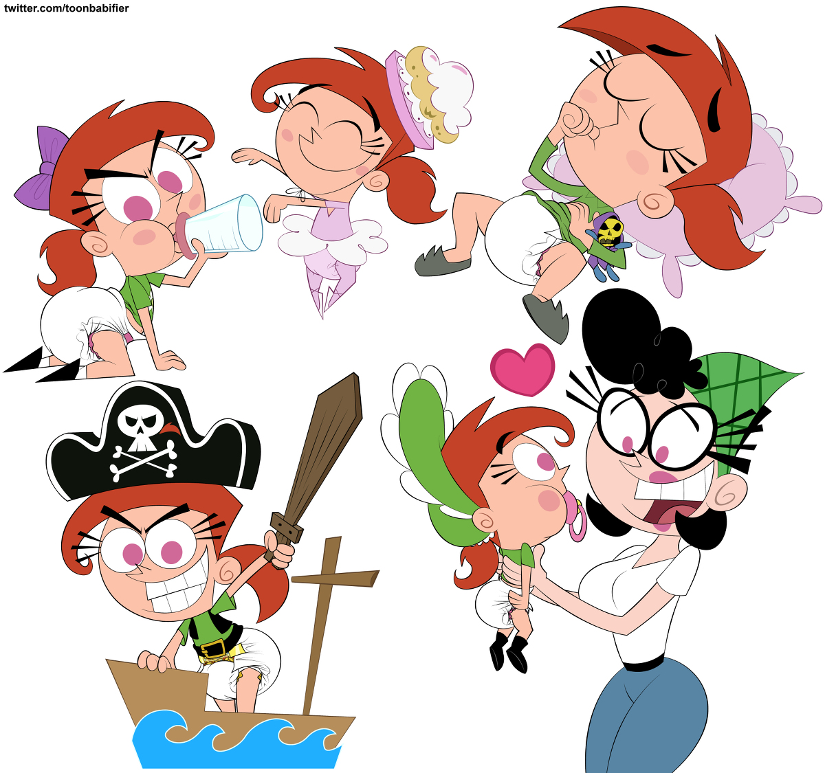 #baby. #fairly_oddparents. #ageregression. #vicky. 