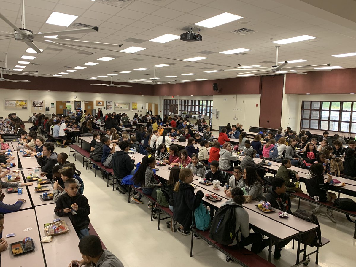 Yesterday our lunches were rockin’! We celebrated our students who earned “Straight A’s” for quarter 2, 🎉💯&amp; we kicked off Literacy Week 📚with fun literature trivia. Ty to <a href="/AshBarringer/">Ashley Barringer</a>, <a href="/kjmccror/">Mrs. McCrory</a>, <a href="/Jenifa_Pro/">Jennifer Protinick</a> for organizing these experiences for our Ss. 🙋🏻‍♀️🚀🙋🏽‍♂️ <a href="/GalaxyRockets/">Galaxy Middle School</a>