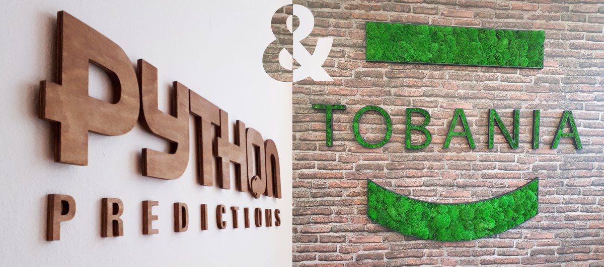 Today, we are taking another important step in our journey towards growth… We are very proud to announce that Tobania and <a href="/pythonpreds/">Python Predictions</a> are joining forces! 

👉bit.ly/2t0cjVw

#TobaniaStories #BreakingNews #PredictiveAnalytics