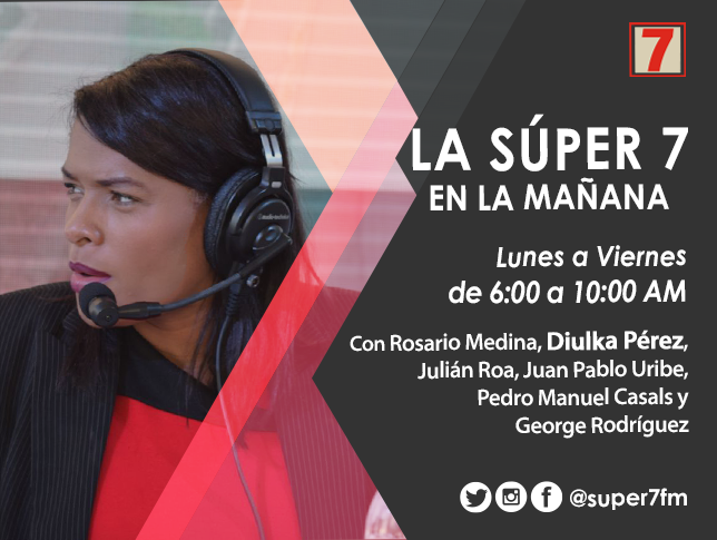super7fm's tweet photo. Ā”En el AIRE! La SĆŗper 7 en la MaƱana, información directa al servicio del paĆs. #Super7enlaMaƱana con @Diulkapereztv @RosarioMedinaG @PedroMCasals #JuliĆ”nRoa #JuanPabloUribe #GeorgeRodriguez. SINTONIZA la #Super7FM 107.7FM - TambiĆ©n en https://t.co/EDgTwt7vMi - #Domiplay #Tunein https://t.co/FGVTc9D9GM