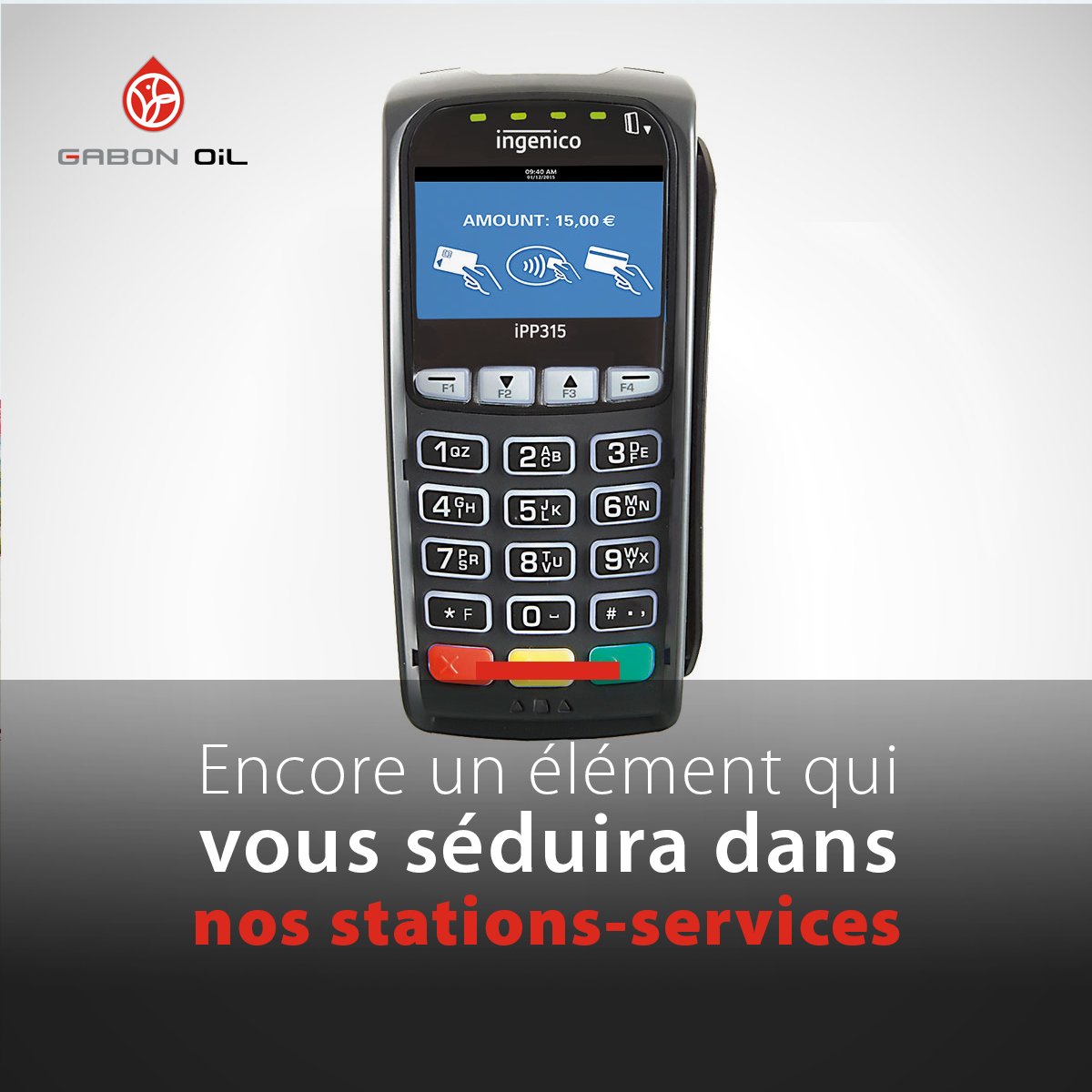 OilGabon's tweet photo. L'innovation technologique étant au coeur de nos offres de services, les paiements par TPE (Terminal de Paiement Electronique)  et NFC  seront disponibles dans nos stations!

#GOC #Innovation #Station https://t.co/EsIy2DuOTp