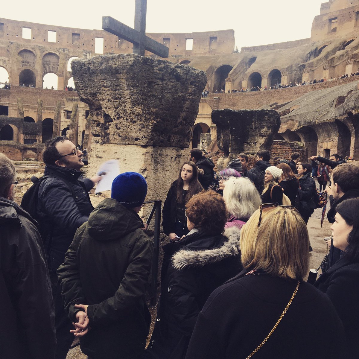 MU_Classics's tweet photo. And the @mu_classics tour group are at the Colosseum! #rome #colosseum #ancientrome #romancivilization #ancienthistory #classicalstudies #classicalcivilization #keepcalmandstudyclassics #roma #classicsontour #ClassicsTwitter https://t.co/ccgZPRvSIs