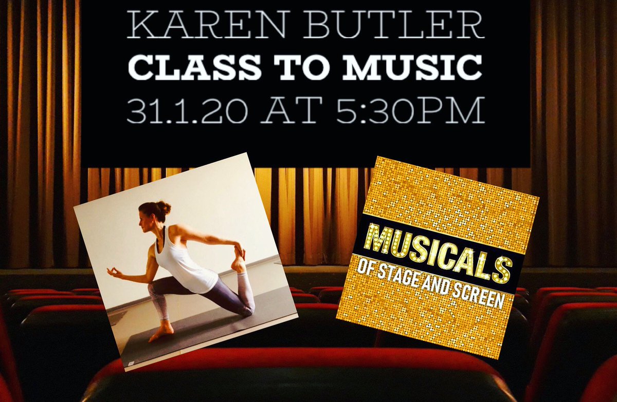 TheHotSpotYoga's tweet photo. This Friday! Book now for @karenbutler77βs monthly #ClassToMusic at 5:30pm on Friday 31.1.20. This monthβs theme - Musicals: Stage and Screen! ππ΅ππΌ #musicals #stage #screen #stageandscreen #yogaclass #yogateacher #fulham https://t.co/DEiWVOWrhz