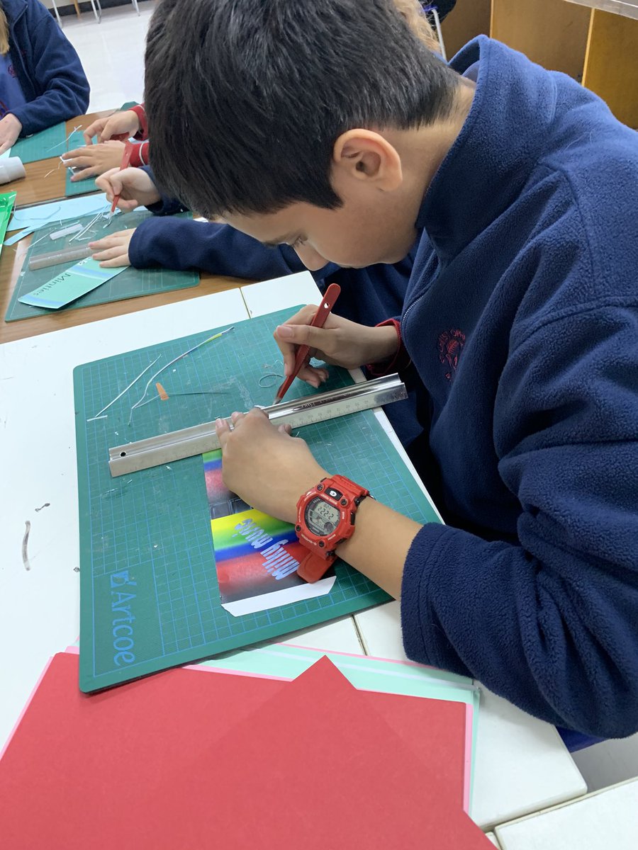 StChrisDT's tweet photo. #StChrisYr8 are working hard on finishing their chocolate bar 🍫 moulds and wrapper designs @stchrisbahrain @StChrisDT #chocolateengineering #dtchat https://t.co/5H94wo5WM6