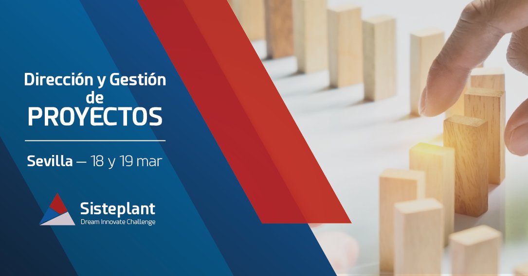 DIRECCIÓN Y GESTIÓN DE PROYECTOS
Mejora tus Modelos de Planificación Avanzada con los que optimizar el alcance de los retos con #SisteplantAcademy en su curso formativo en Sevilla 

Más información: bit.ly/FDirección-Pro…

Dream Innovate Challenge
<a href="/Sisteplant/">Sisteplant</a> #industria40