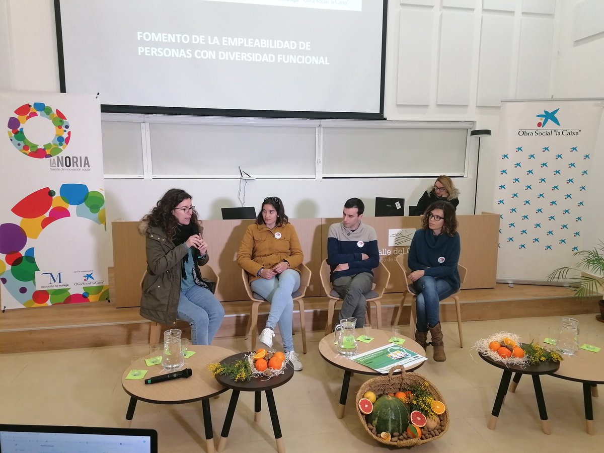 ArrabalAID's tweet photo. El #PlanFermenta de @quesosdemalaga y #DeColores para la inserción laboral de personas con diversidad funcional cierra las experiencias locales de #InnovarconPropósito #LaNoriaSocialHub @lanoria_mlg #Pizarra. "Es el trabajo quien tiene que adaptarse a las personas, no al revés". https://t.co/5Ygw7Zx8jv