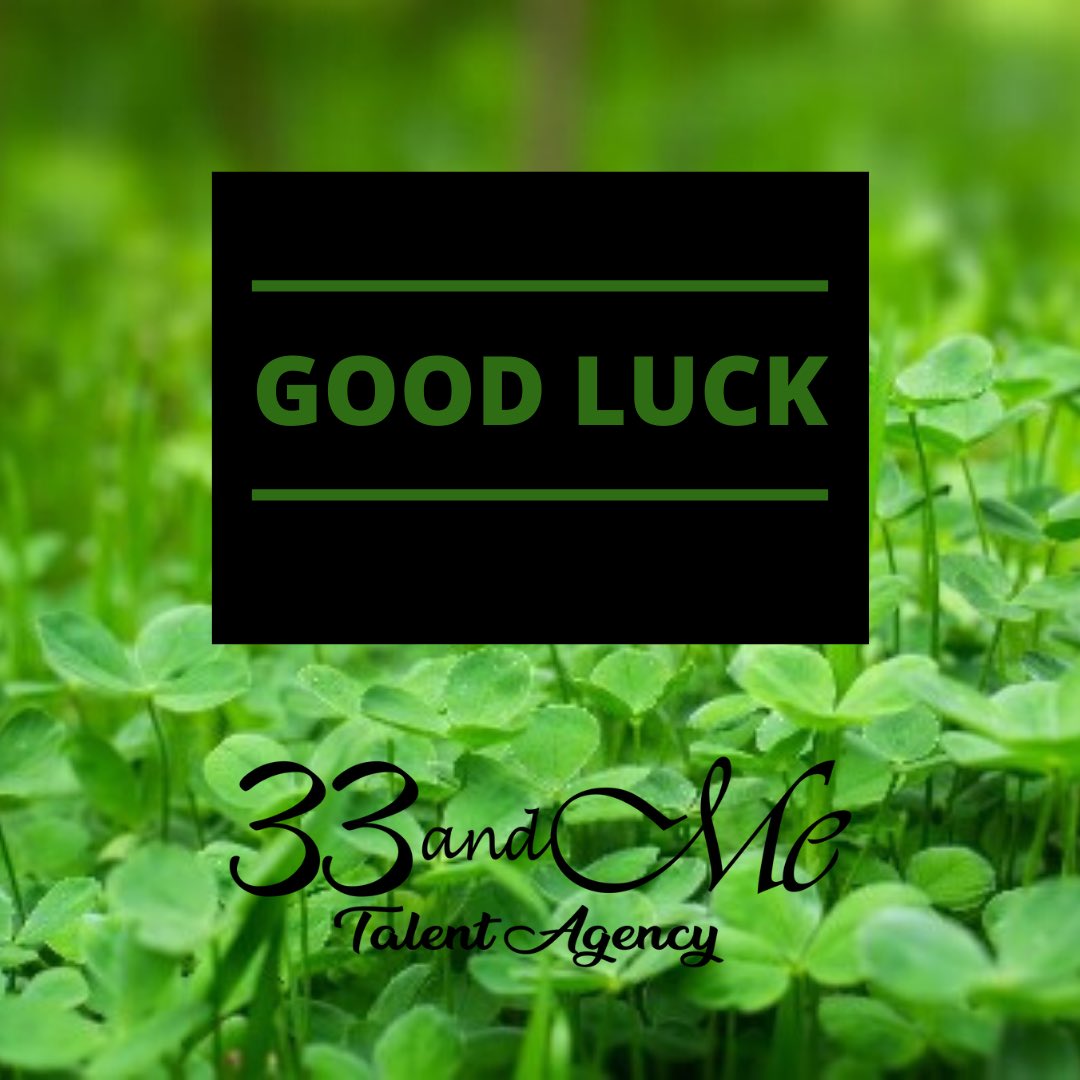 Wishing all our artists attending castings today the best of luck!!!
.
.
.
#castings #auditions #goodluck #33andmetalentagency #tvc #commercials #33andmemanagement
