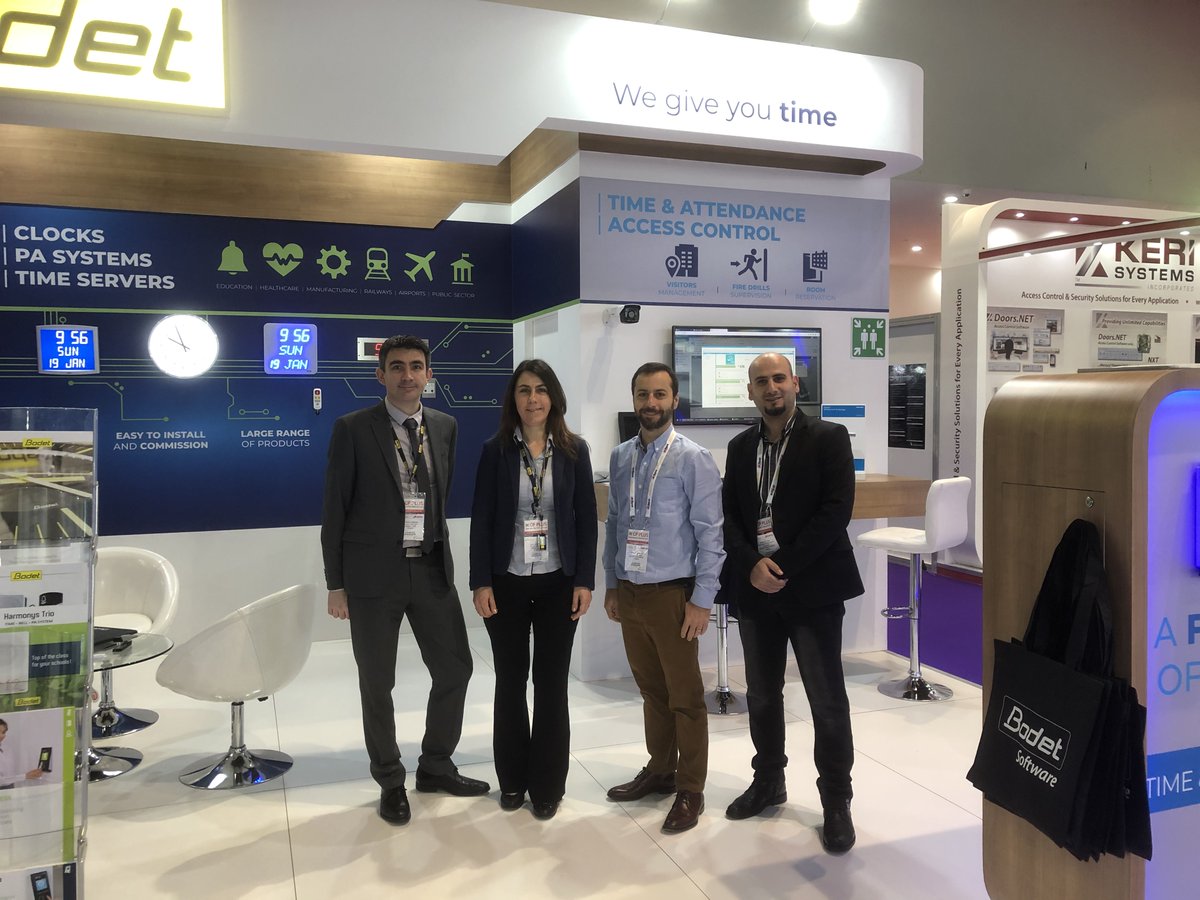 bodet's tweet photo. [TRADE FAIR]
The #BodetTime team is happy to welcome you to its stand during this edition of @IntersecExpo in Dubaï! 🇦🇪
We hope that this New Year 2020 will be rich in collaborations! 🕑📡📣
Back to the 2020 edition: https://t.co/WsUjKEncA0 https://t.co/vsaZ1q3SON