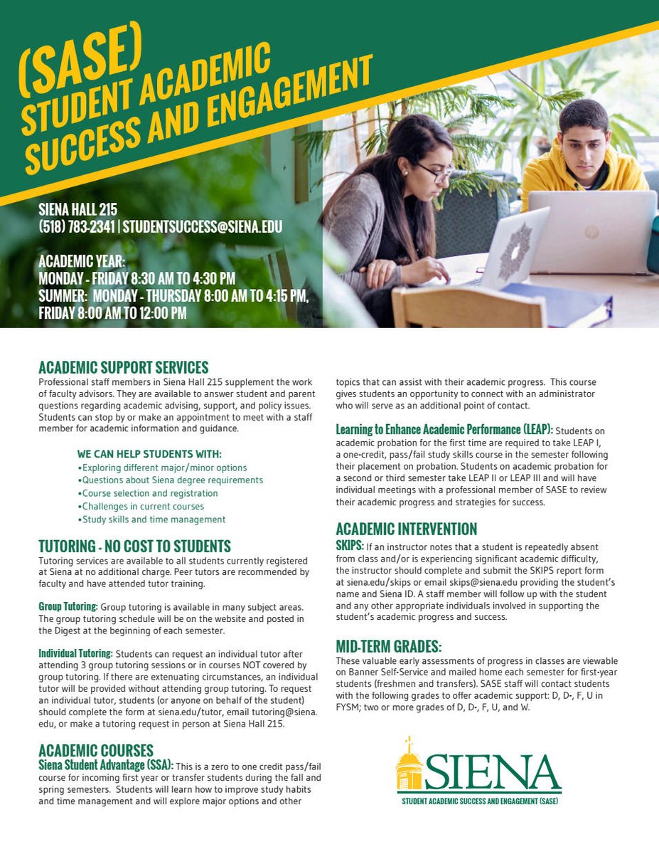 Siena Liberal Arts Sienalibarts Twitter