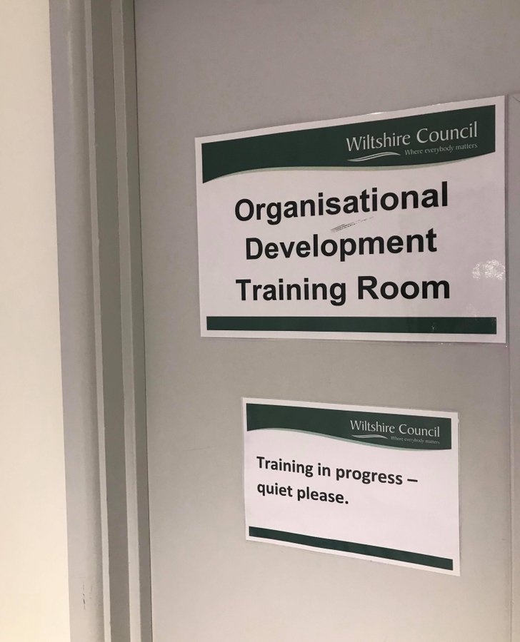 WiltsLearning's tweet photo. 🤫Shhhh... training in progress! Another busy day of #training today! Learners are currently on our Risk assessments within adult care course with our amazing trainer Carrie! 
🤗#WiltsTraining #LiveWorkLearn #TuesdayMotivation https://t.co/EHFthsY40h