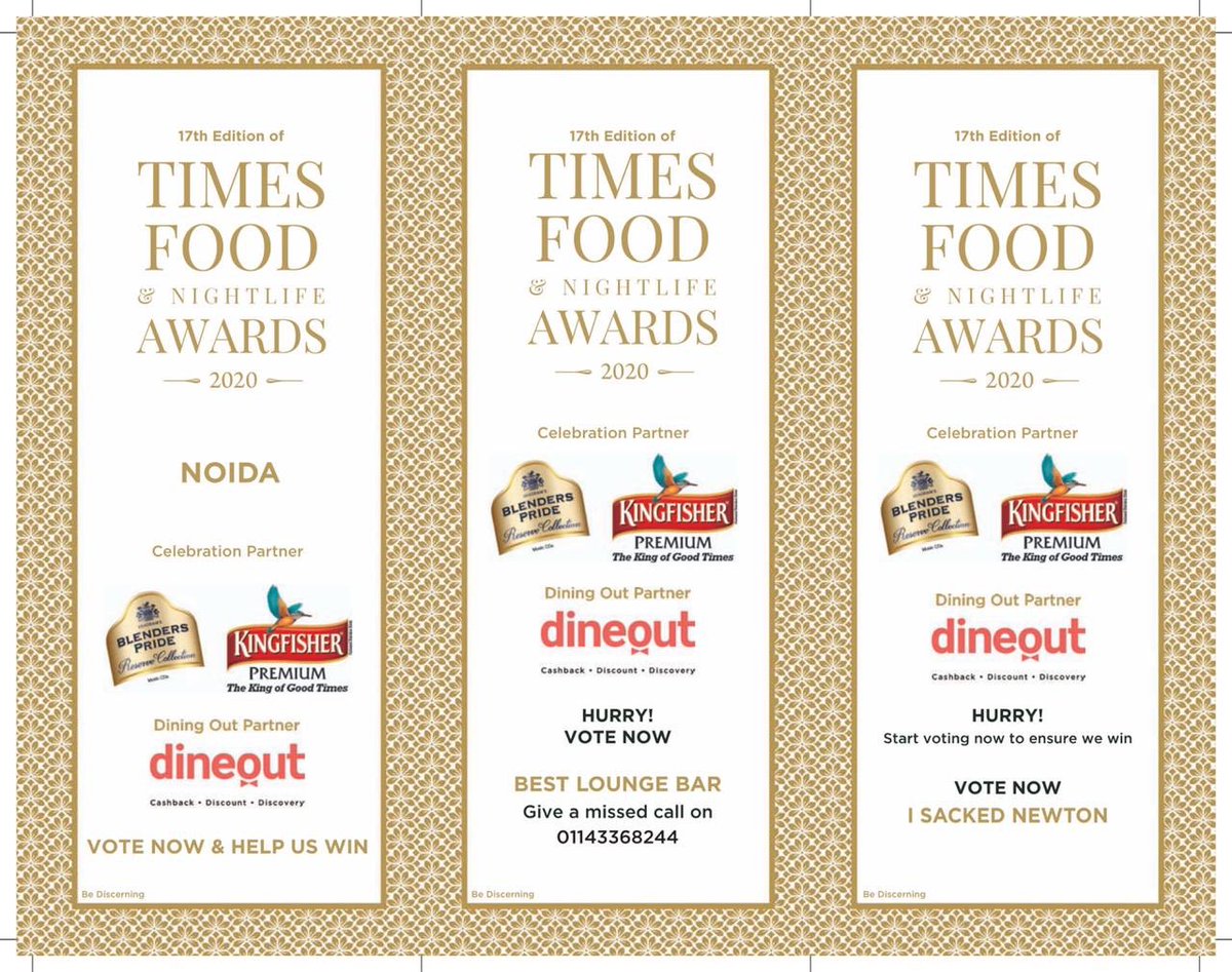 The 17th Edition of the Times Food and Nightlife Awards is kind of a big deal... So don't forget to vote and support your favourite lounge bar on 5th Avenue, <a href="/isacknewton00/">isackednewton</a>, in <a href="/logixcitycenter/">Logix City Center</a>, Noida!
.
.
.
#LogixCityCenter #Votenow #Party #Awards #Celebration
