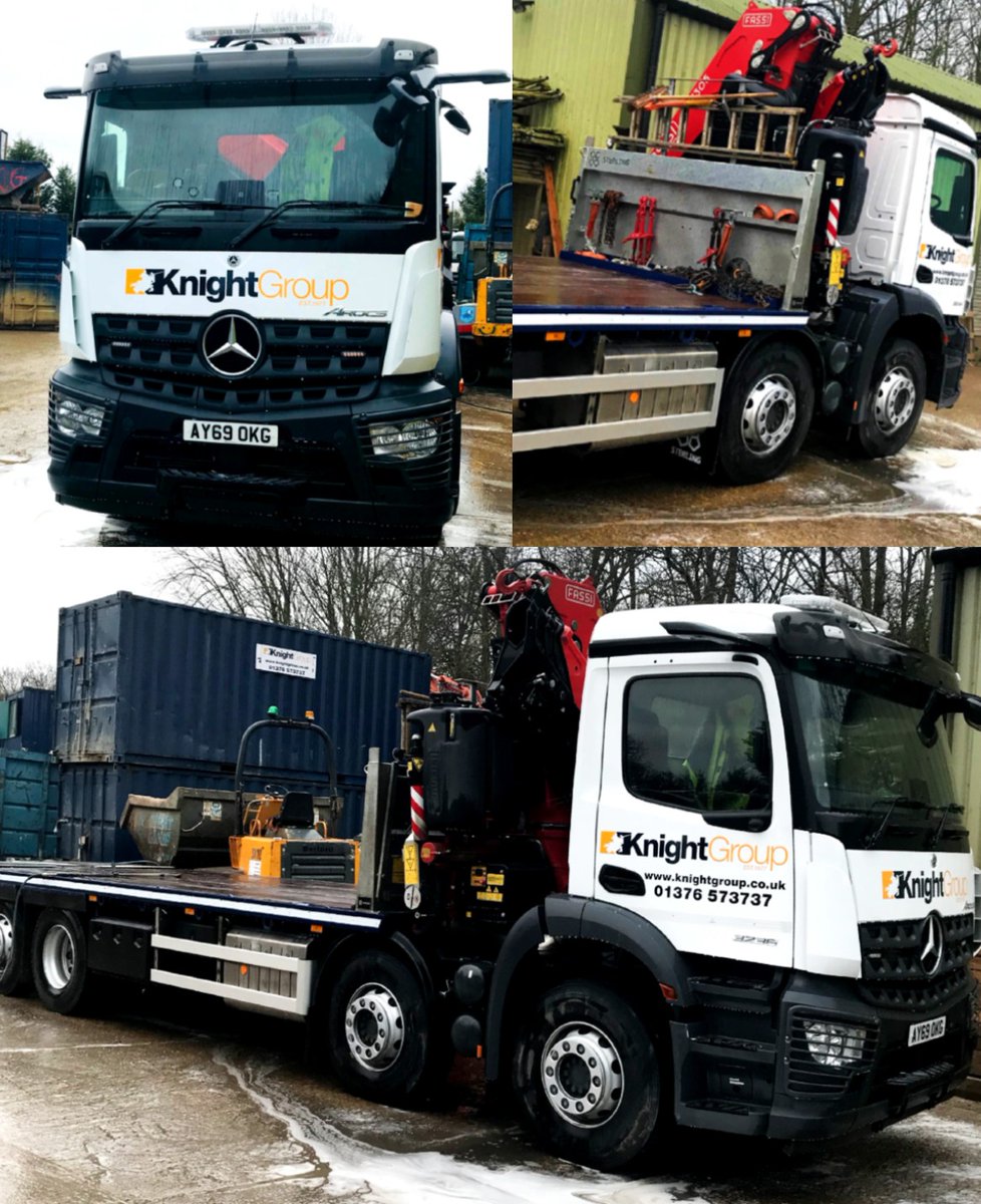 Our newly acquired <a href="/Mercedes/">Mercedes</a> Arocs complete with @Fassi_cranes F305 Crane, @Sterlinggpltd body &amp; the new Euro V1 engine.

#Mercedesbenz #Sterling #newplant #plantlorry #fleet #lorry #truck #HIAB