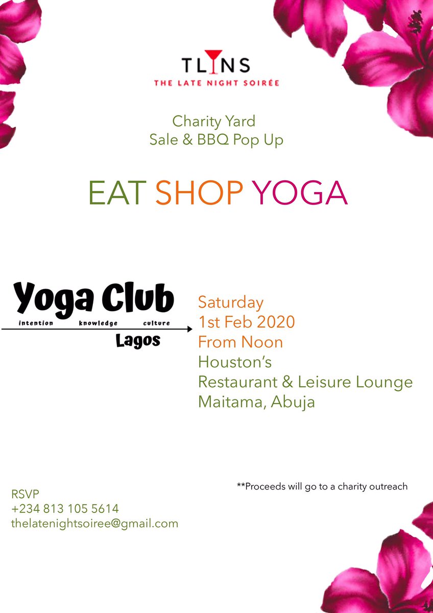 latenightsoiree's tweet photo. In line with our goal to host more immersive experiences, our 1st session of the year will be hosted in #ABUJA alongside our favorite yogi @yogaclublagos! RSVP https://t.co/TaqyNjG6vx https://t.co/xiy1BSWKne