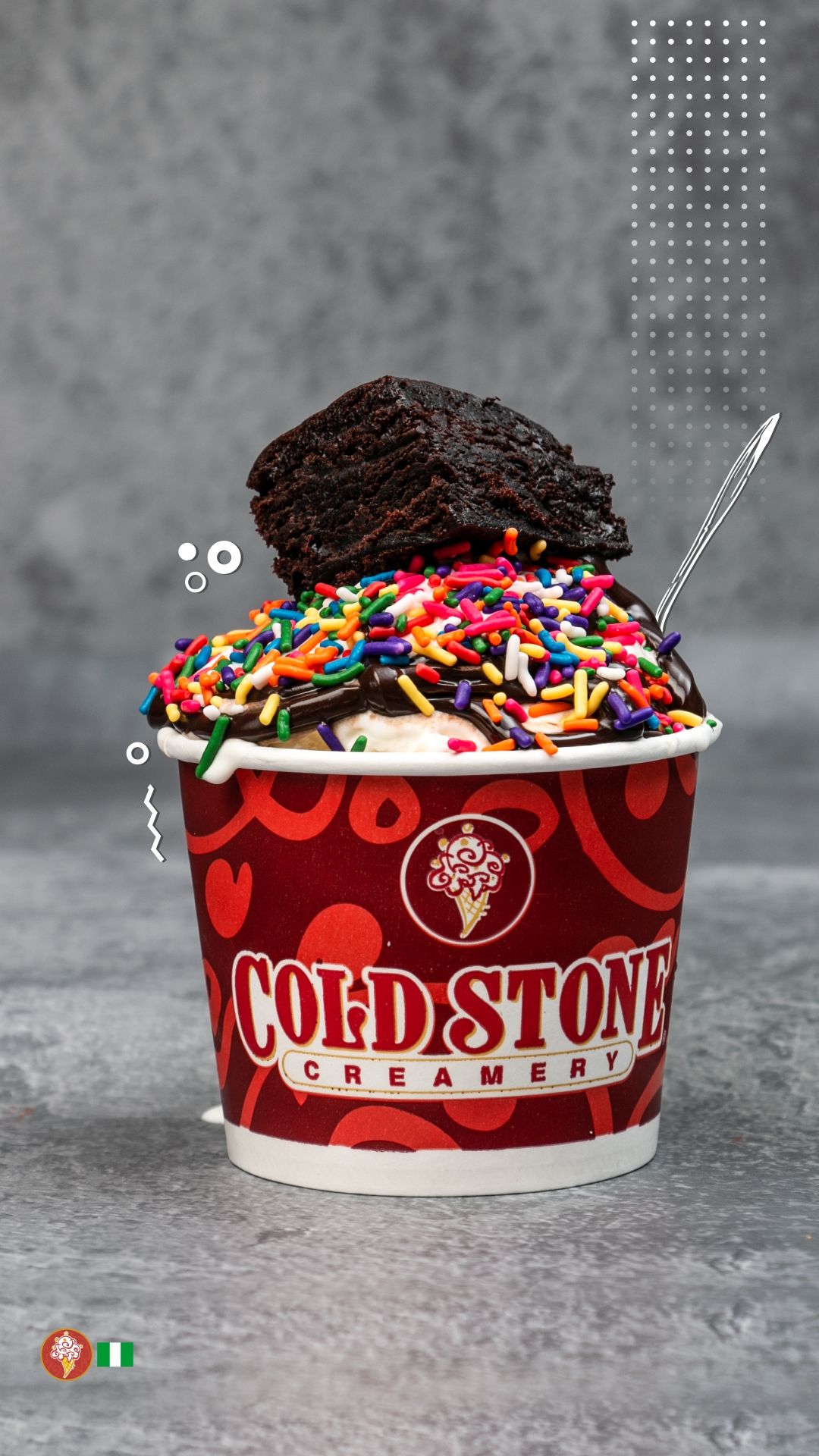 Cold Stone Welcomes New Super Mario Bros. Rainbow Sprinkle Road Ice Cream  Cake And New Mario & Luigi's Masterpiece Creation - The Fast Food Post