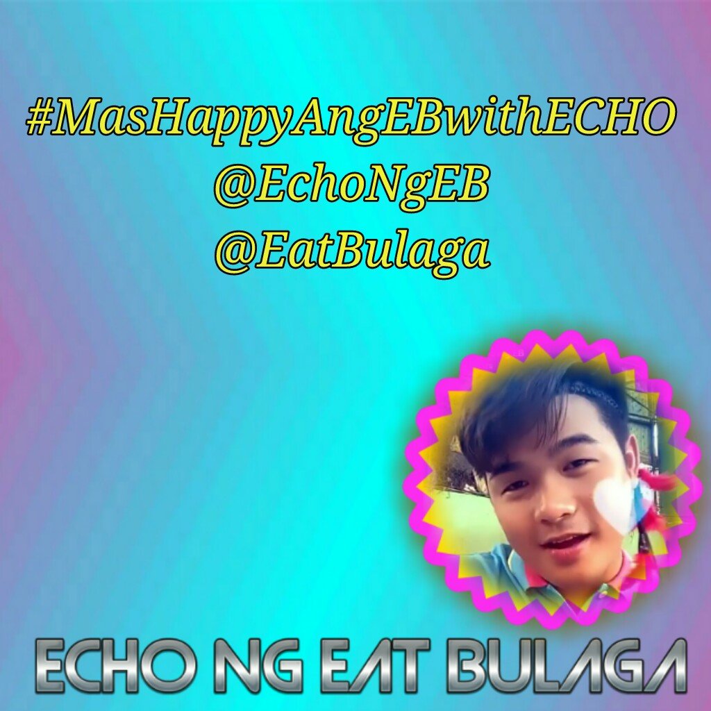 MarilenDelacru4's tweet photo. #MasHappyAngEBwithECHO mahal ka namin @EatBulaga https://t.co/HfnMckJyj9