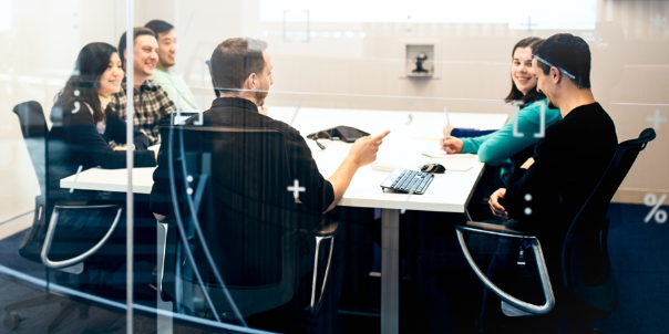 MathWorkers in a conference room