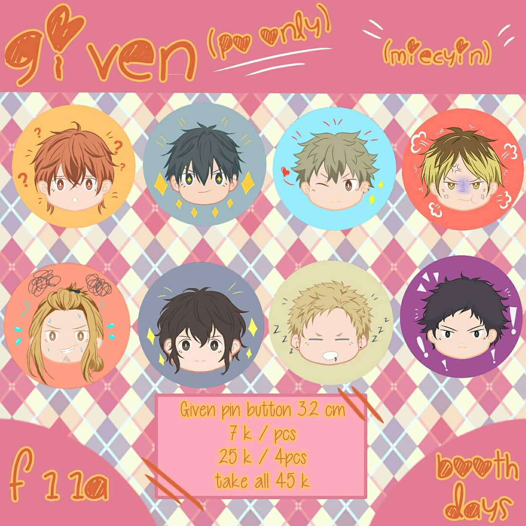 Yuxue981's tweet photo. Halo~ aku buka PO untuk CF14 nanti nih ^^

Ada Given, jojo, paradox live, naruto sama dororo ^^

Untuk pemesanan bisa dm aku ya~

#cf14 #comifuro14 #katalogcf #given #givenanime #uenoyama #mafuyu #pararai #paradoxlive #bae #cozmez #JoJobizarreadventure #jojo #NARUTO #Dororo https://t.co/b0uXcZQgar